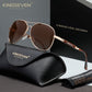 KINGSEVEN N7730 gold gradient brown polorized sunglasses for men