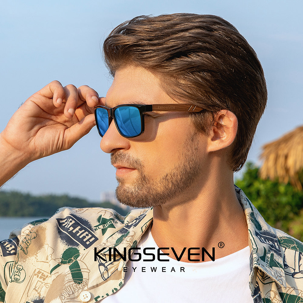 Man wearing KINGSEVEN W5508 sunglasses outdoor