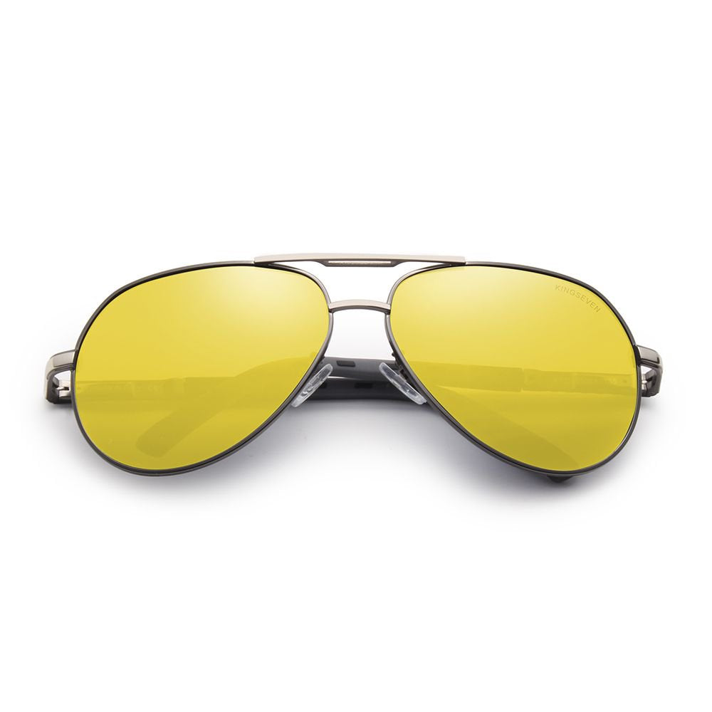  KINGSEVEN K725 silver night vision polarized lens UV400 protection