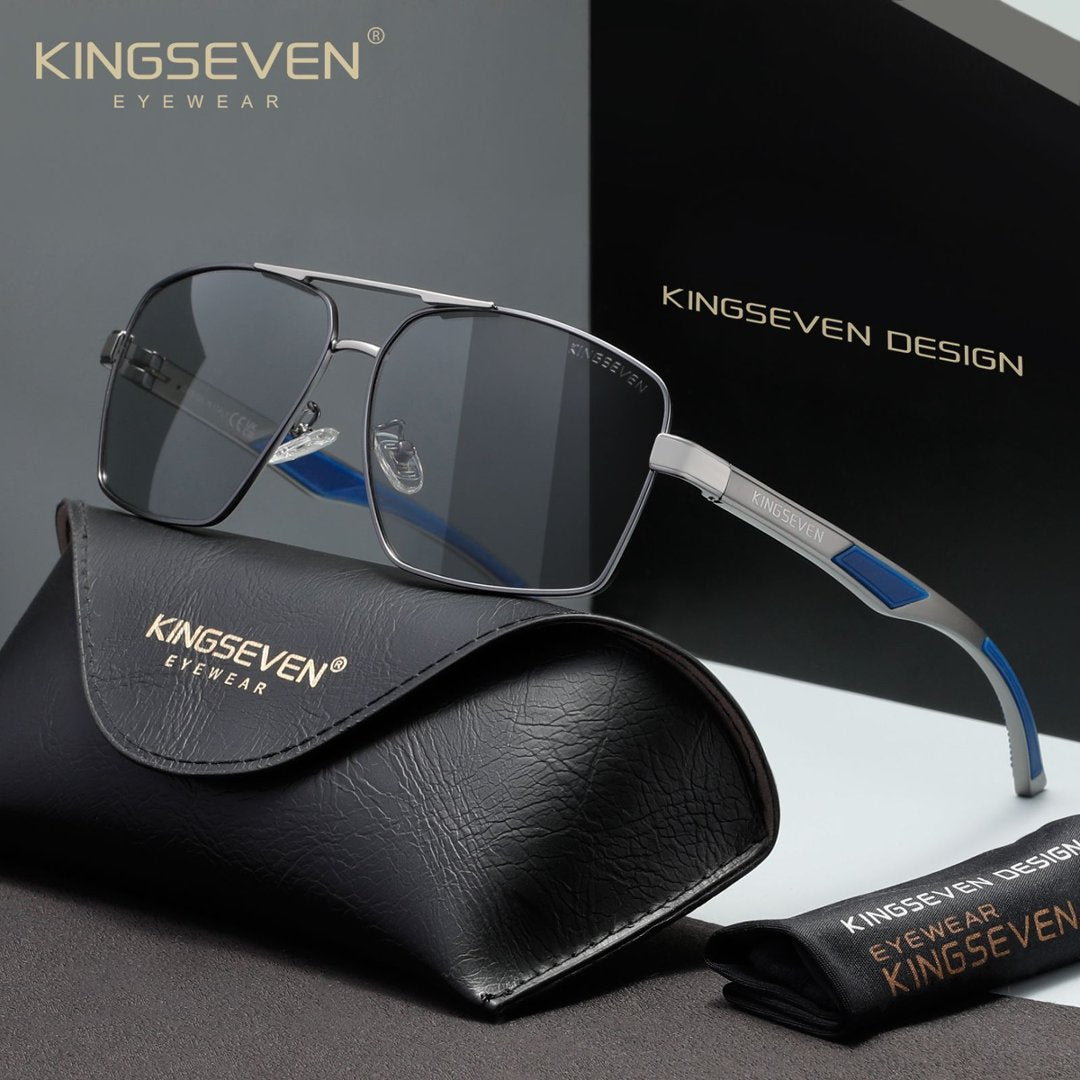KINGSEVEN N7719 gun-photochromic polorized sunglasses for men