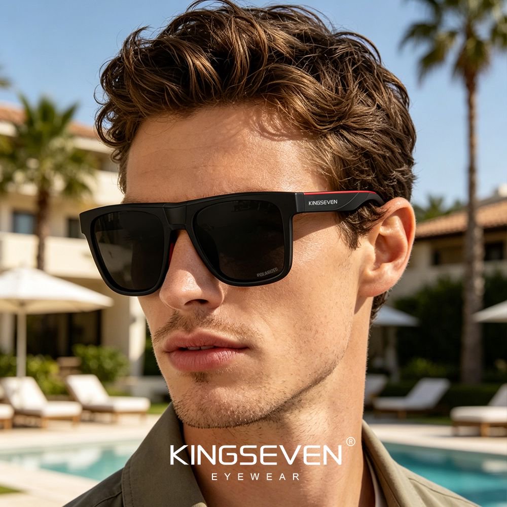 Man wearing KINGSEVEN LE798 sunglasses outdoor