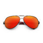  KINGSEVEN K725 silver red polarized lens UV400 protection