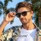 Man wearing KINGSEVEN LE759 sunglasses outdoor