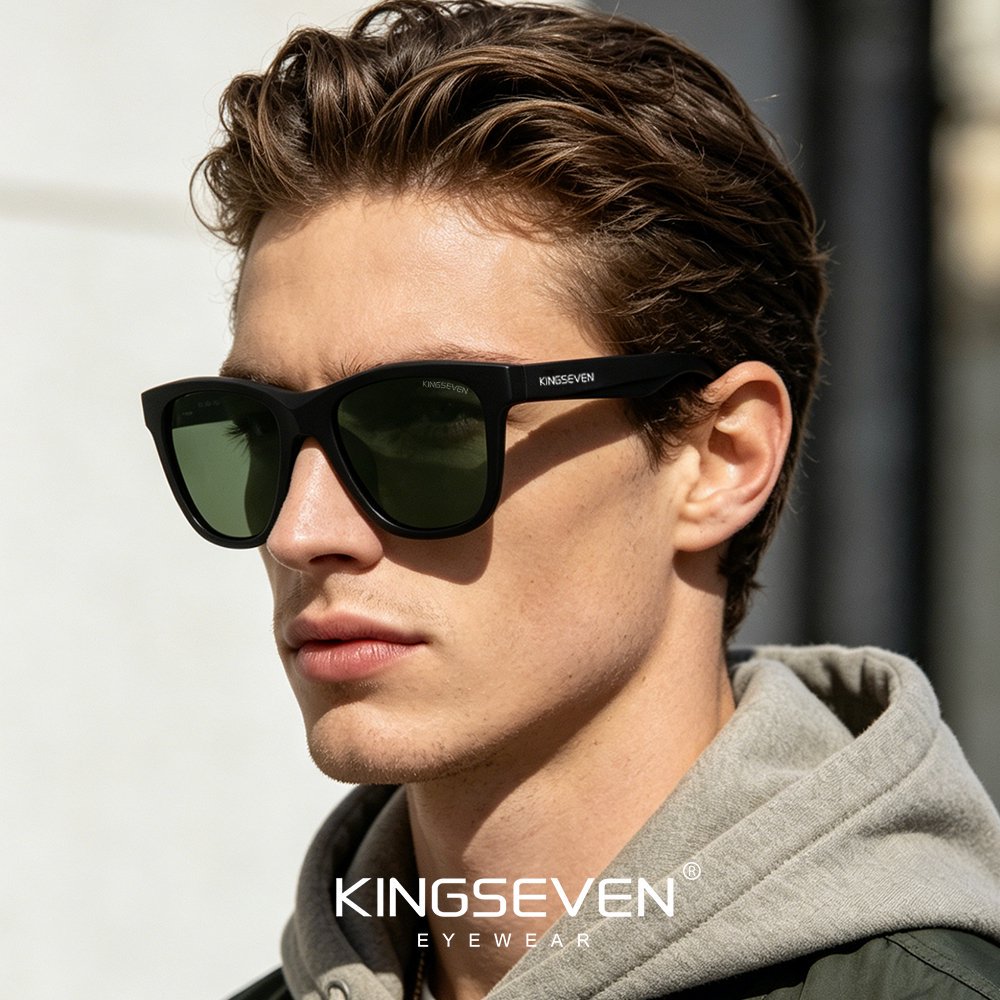Man wearing KINGSEVEN LE797 sunglasses outdoor