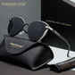 KINGSEVEN N7824 silver-black polorized sunglasses for women