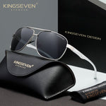 KINGSEVEN N7188 gun gray polorized sunglasses for men