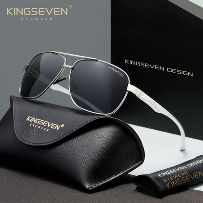 KINGSEVEN N7188 gun gray polorized sunglasses for men