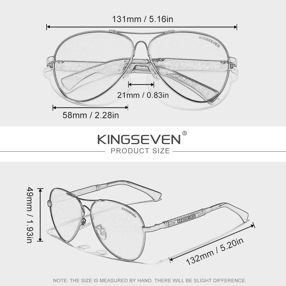  KINGSEVEN N7730 sunglosses size