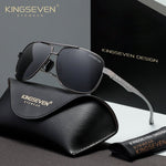 KINGSEVEN N7188 silver gray polorized sunglasses for men
