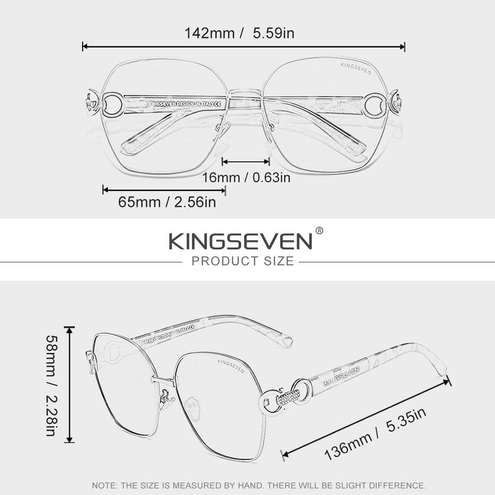 KINGSEVEN N7898 sunglasses size