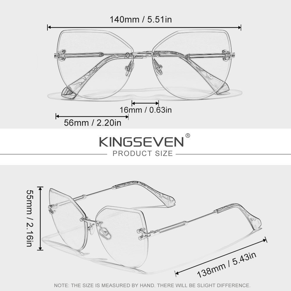 KINGSEVEN N8074 sunglasses size